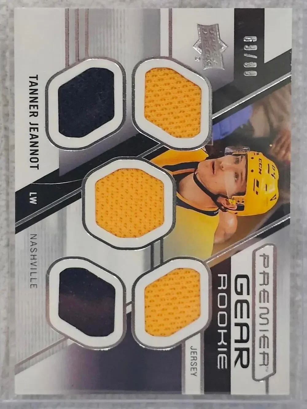 2020-21 Upper Deck Premier Gear Rookie Jersey Tanner Jeannot #PGR-TJ - Predators